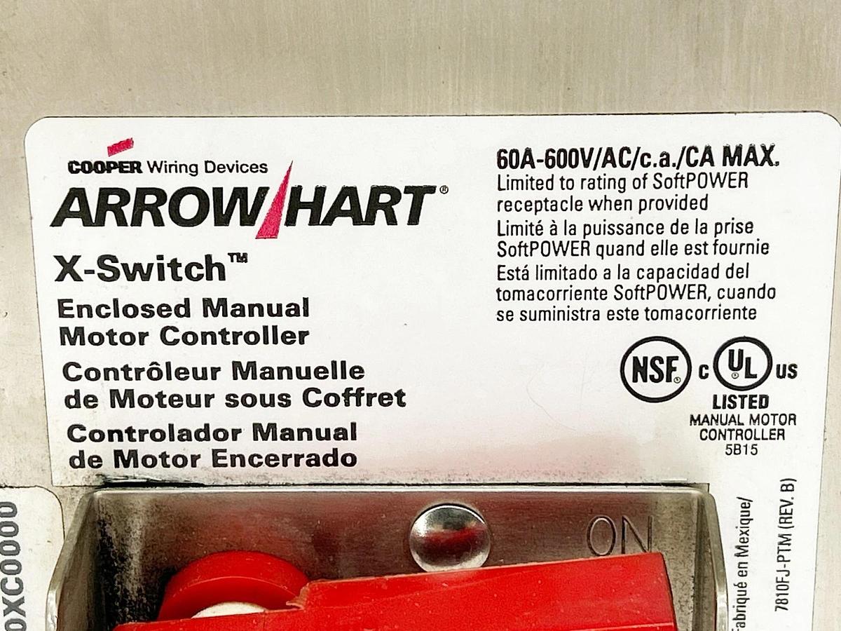 New Arrow Hart AHMC360XC0000 X-Switch Motor Controller 60A 600V - No Box