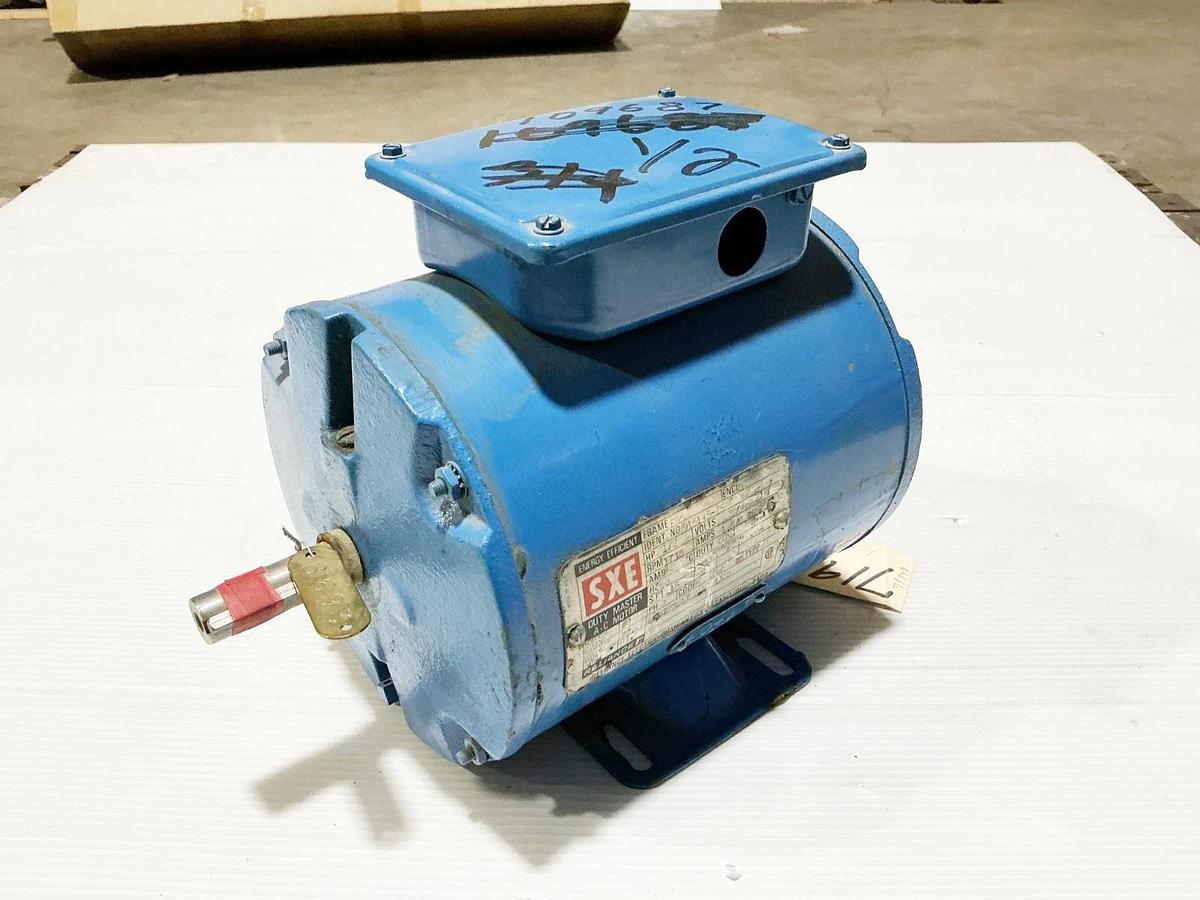 Used Reliance 915145-ZS Electric Motor 1/2HP 460V 1730RPM 3PH FB56