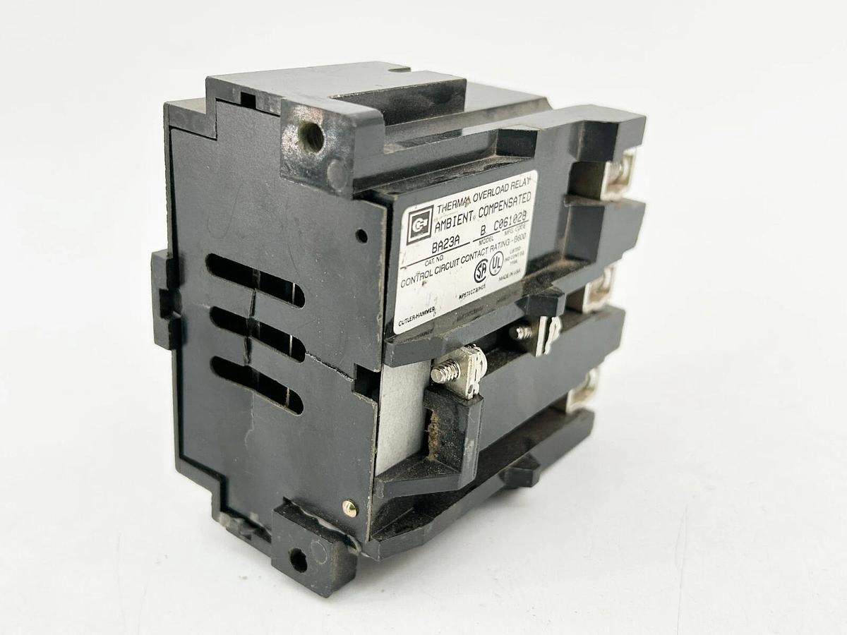 Used Cutler Hammer BA23A Thermal Overload Relay 3 Pole 26.3-45FLA Size 2 Starter