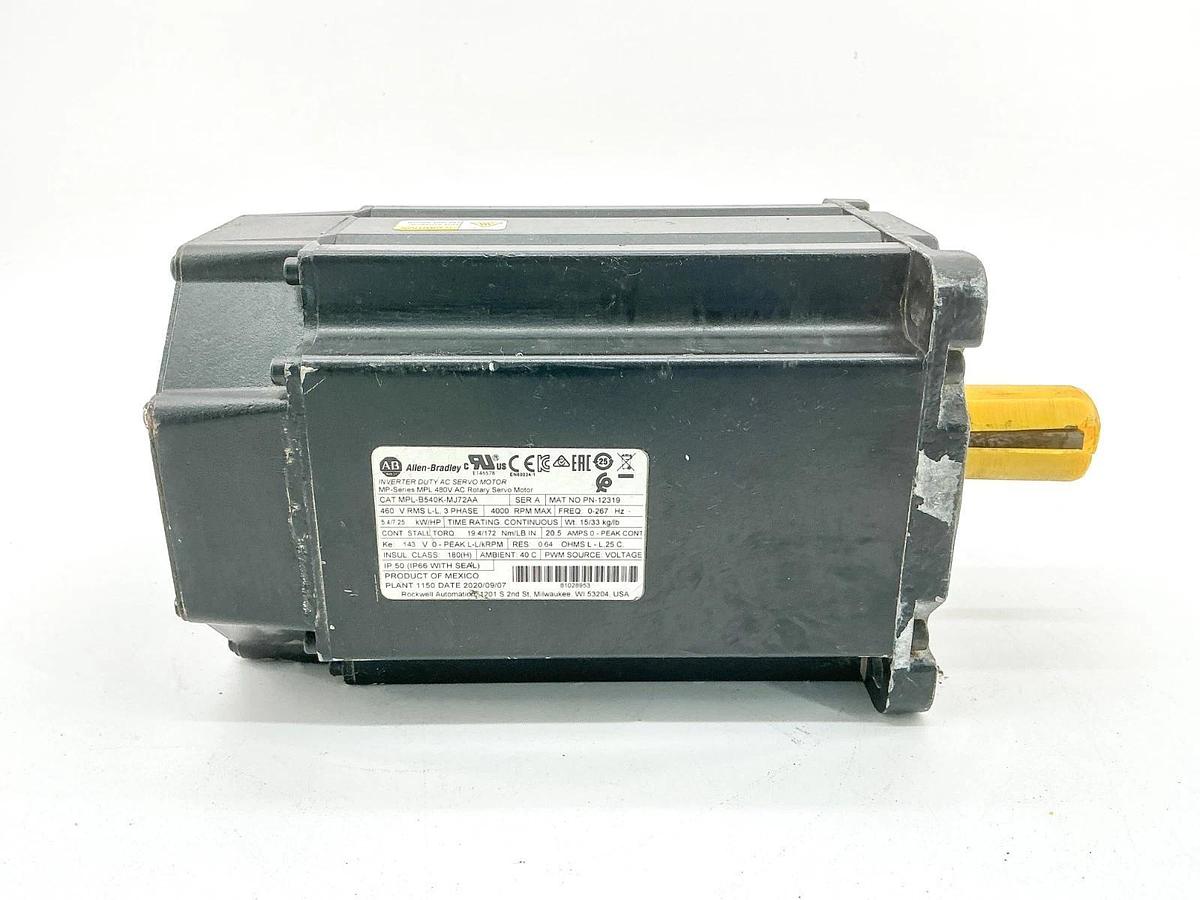 New Allen Bradley MPL-B540K-MJ72AA Servo Motor 460V 4000RPM 3PH Ser. A - No Box