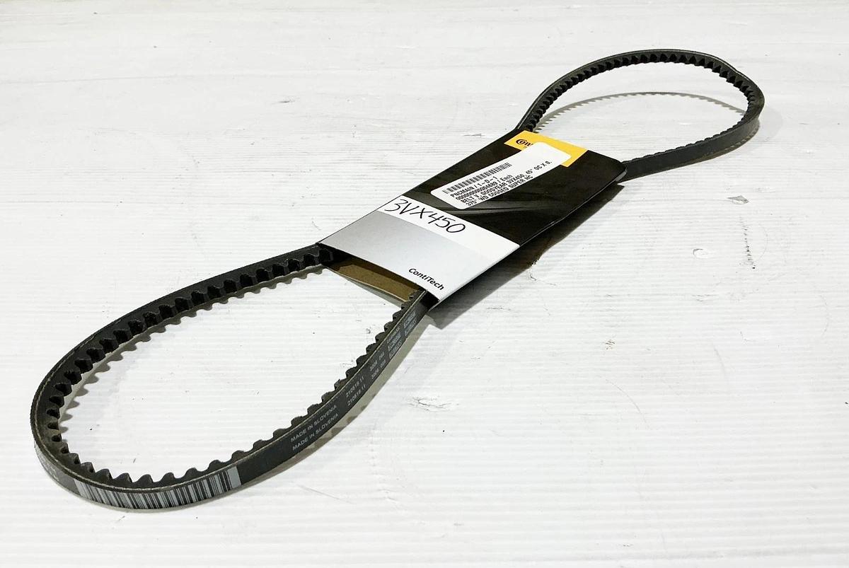 New Lot of 2 Continental 3VX450 Cogged V-Belt 45" OD 0.38" Width 1 Rib - No Box