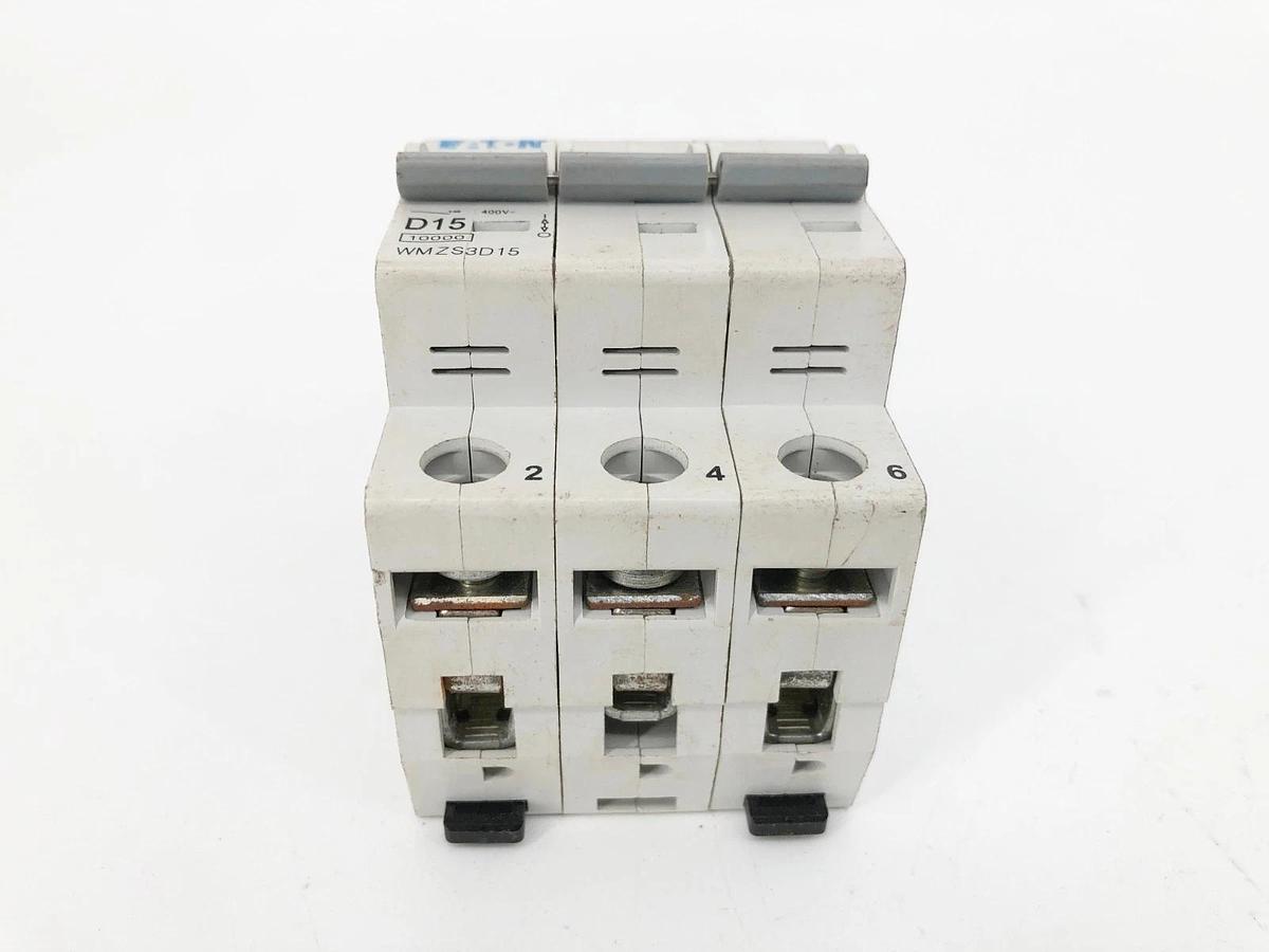 Used Eaton WMZS3D15 Circuit Breaker 15A 277/480VAC 3P
