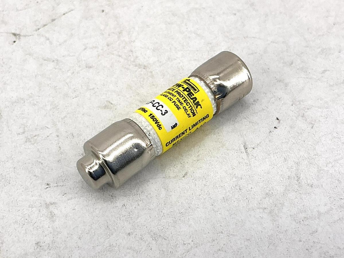 New Bussmann LP-CC-3 Low-Peak Time-Delay Class CC Fuse 3A 600V Box of 10