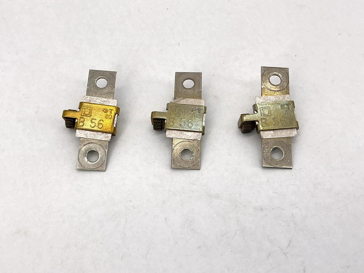 Used Lot of 3 Square D B56 Overload Relay Thermal Unit