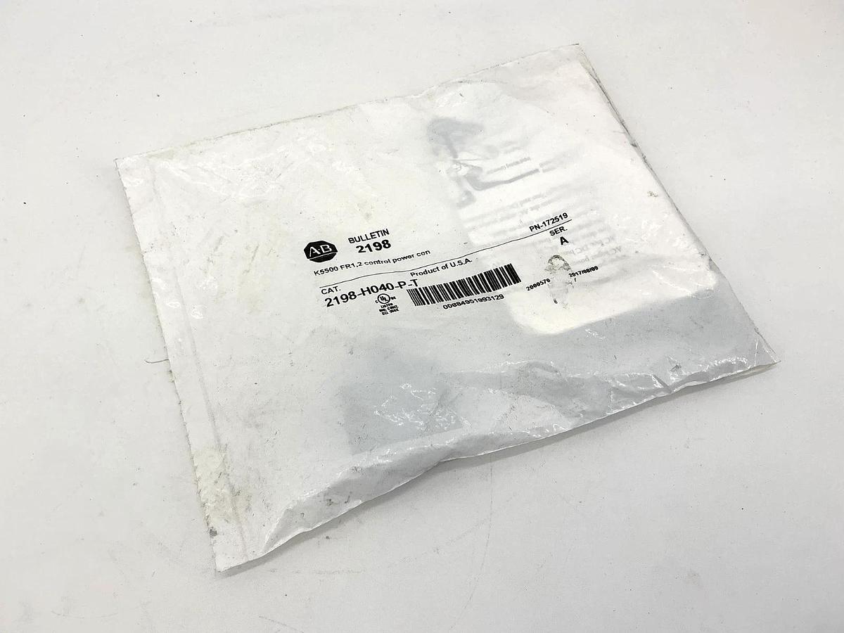 New Allen Bradley 2198-H040-P-T Ser A 2 Control Power Connector 2198H040PT