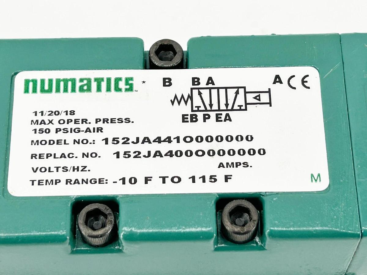 New Numatics 152JA441O000000 Solenoid Valve 1/4" Port MK 15 Series 2 Position