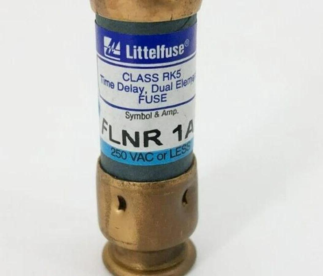 Lot of 5 New Littelfuse FLNR 1A Time Delay Fuses 250VAC 1A