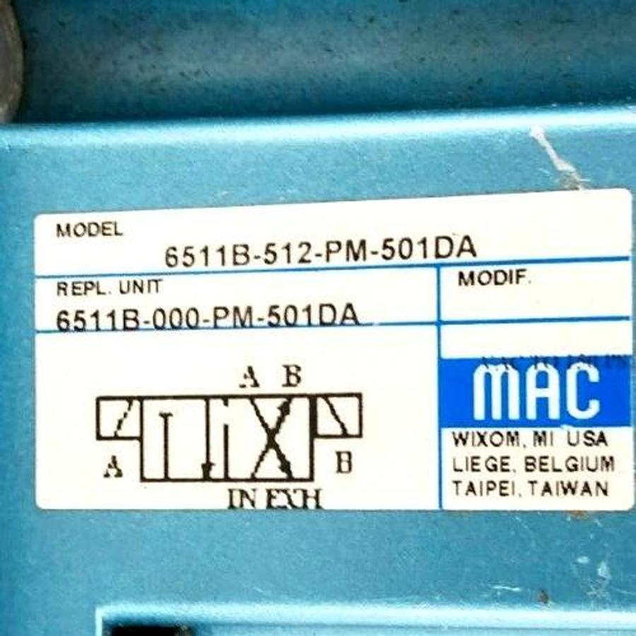 New MAC Valves 6511B-512-PM-501DA Solenoid Valve 24VDC 6W 6511B-000-PM-501DA