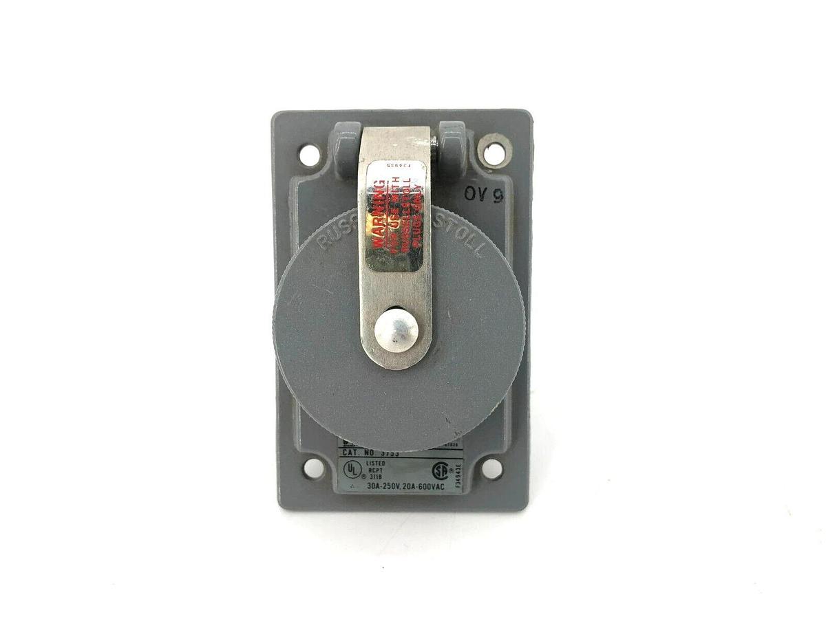 Used Russellstoll 3753 Receptacle 30A 250V 20A 600VAC