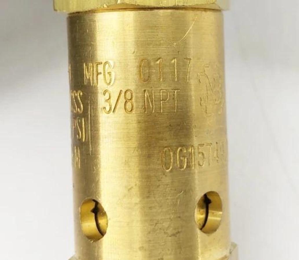 Lot of 2 New Kingston 0G15749.2CLSafety Relief Valve 3/8" NPT 175psi - No Box