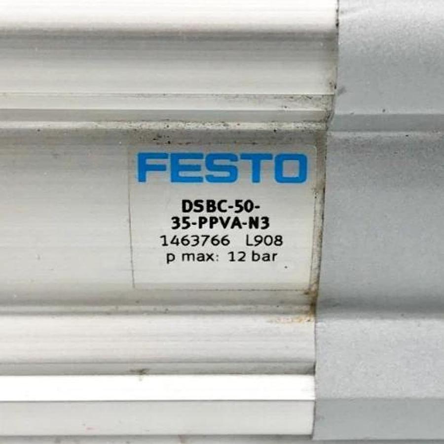 New Festo DSBC-50-35-PPVA-N3 Cylinder 50mm Bore 35mm Stroke 1463766 - No Box
