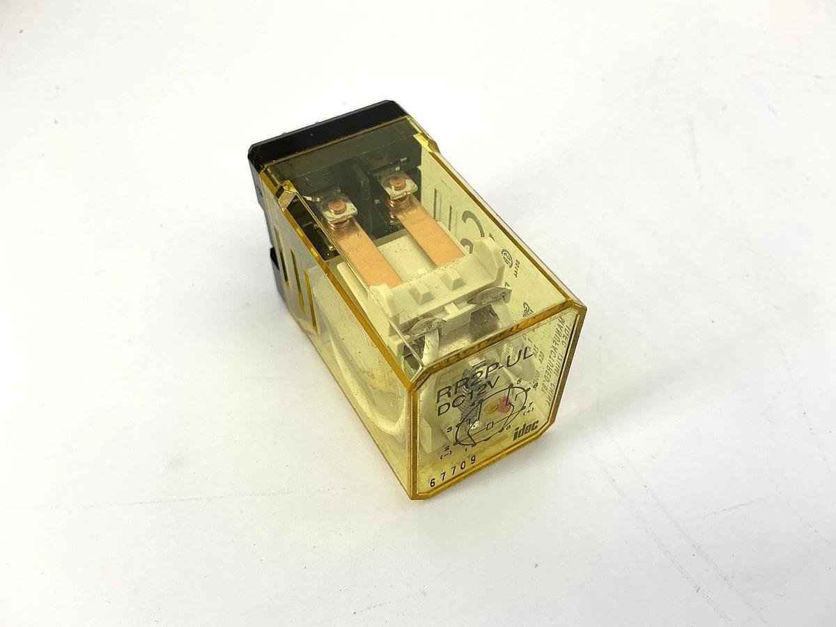 Used Lot of 3 IDEC RR2P-UL-DC12V Relay 2-Pole 8-Pin 12VDC Coil RR2P-UL