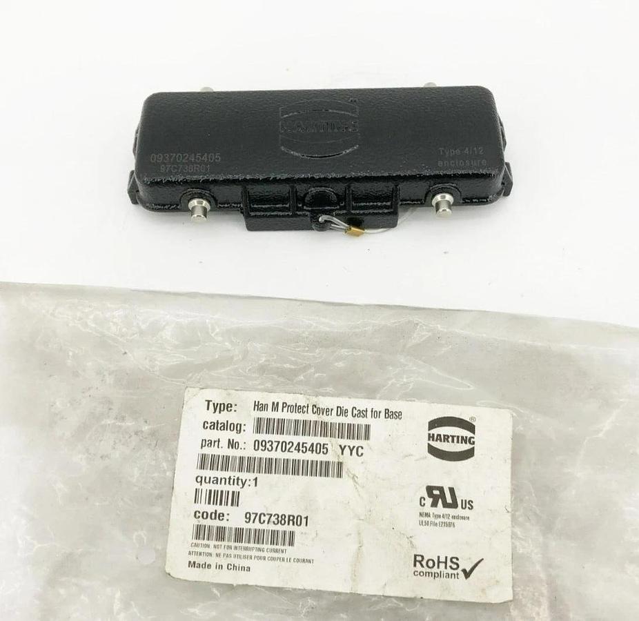 New Harting 09370245405 Han M Protective Cover Die Cast for Base