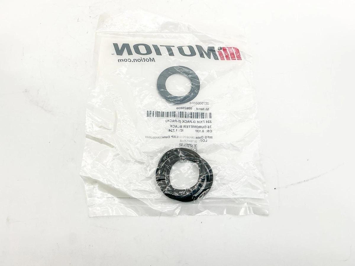 New Pack of 5 Motion 00625030 224 FKM O-Pack 75 Durometer 0075055816