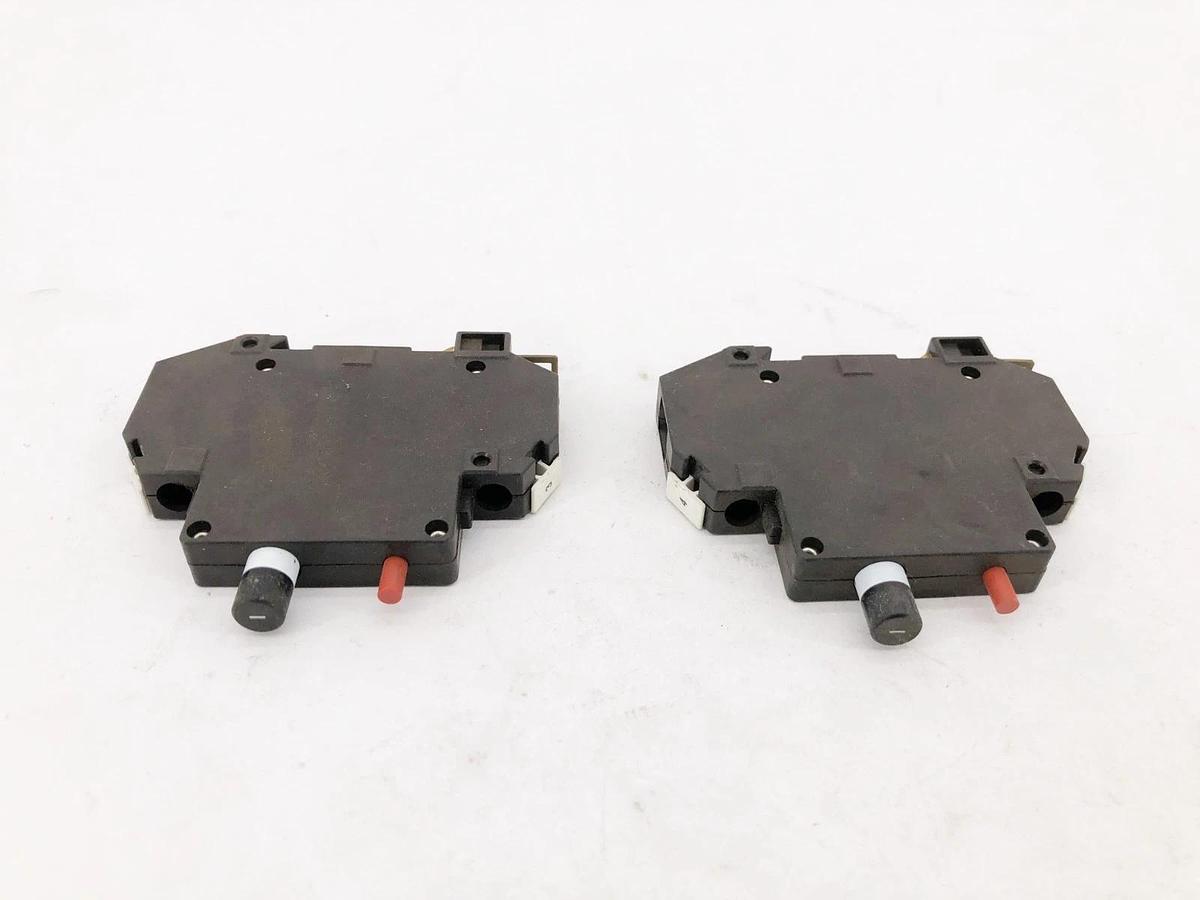 Used Lot of 2 Weidmuller 910120 Circuit Breakers 1A 250VAC 65VDC 1 Pole 5108