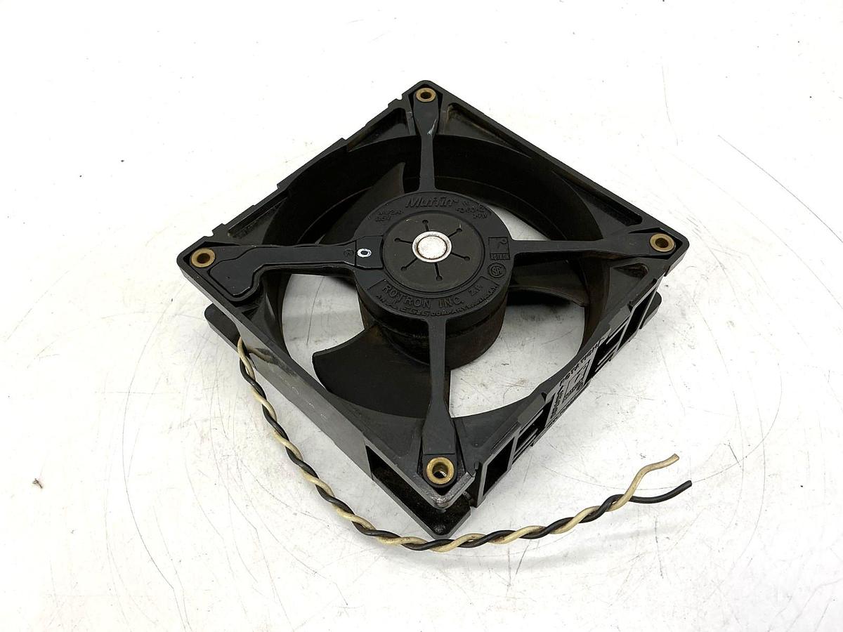 Used Rotron Inc Muffin MU2A1 Fan Black 2-Wire 14Watts 115V 50/60HZ 028021 -No Box
