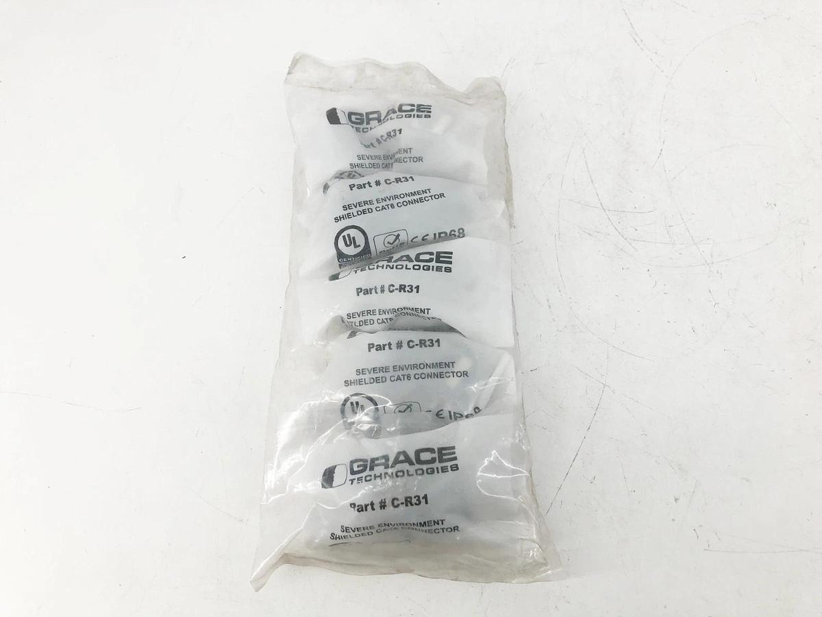 New Grace C-R31-KIT Shielded CAT6 F/F Severe Environment Connectors 5/PK