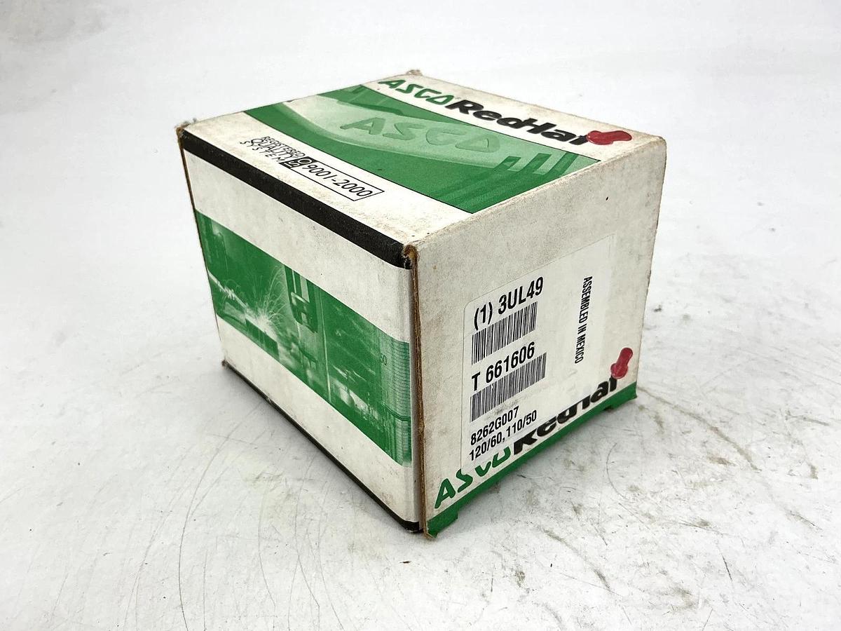 New ASCO 8262G007 110/120V Solenoid Valve 2-Way 1/4" Pipe 6.1W 50/60HZ 3UL49