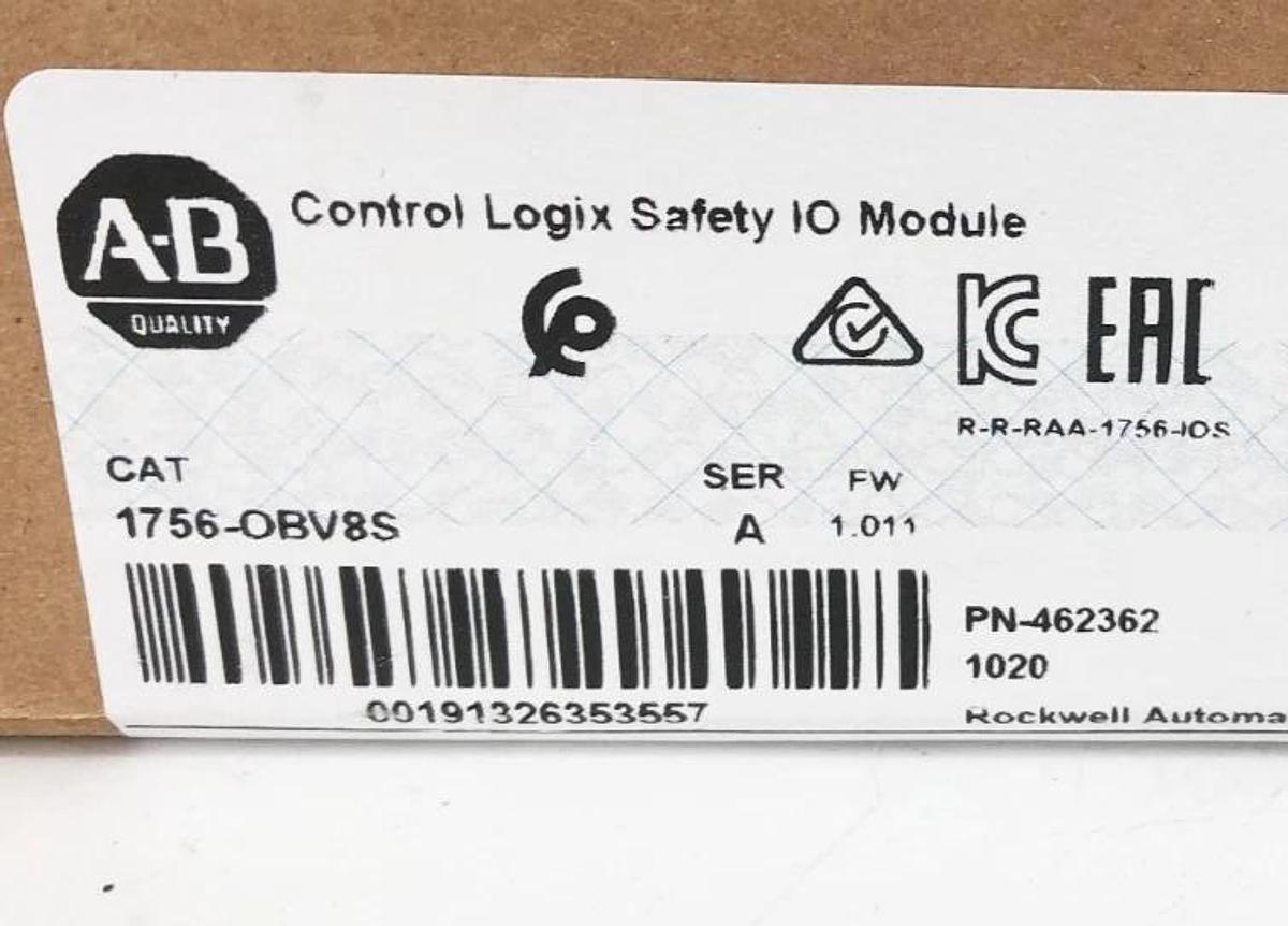 New Allen Bradley 1756-OBV8S Control Logix Safety I/O Module 8-Ch - Sealed Box