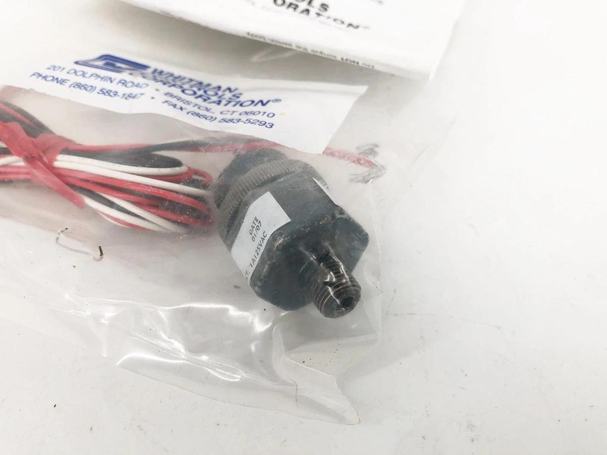 New Whitman Controls P119G-5H-F12L50 Pressure Switch 1/8" 50psi 125VAC