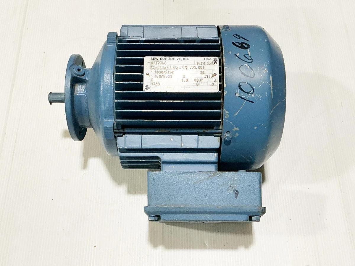 SEW Eurodrive DFT90L4 Electric Motor 2HP 575V 1720RPM 3PH 4.2A