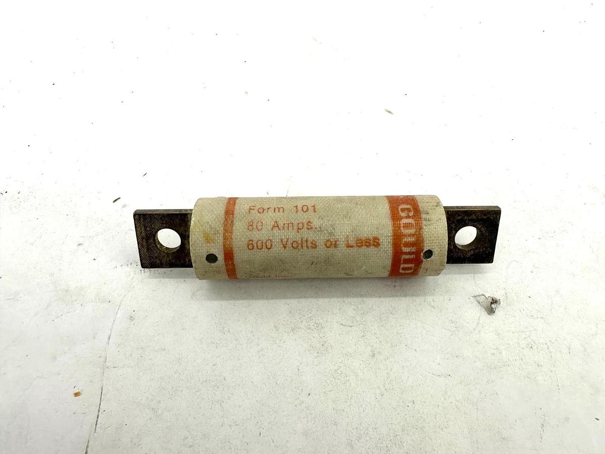 Used Lot of 2 Gould Shawmut A60X80 Amtrap Fuse Type 4 80A 600V