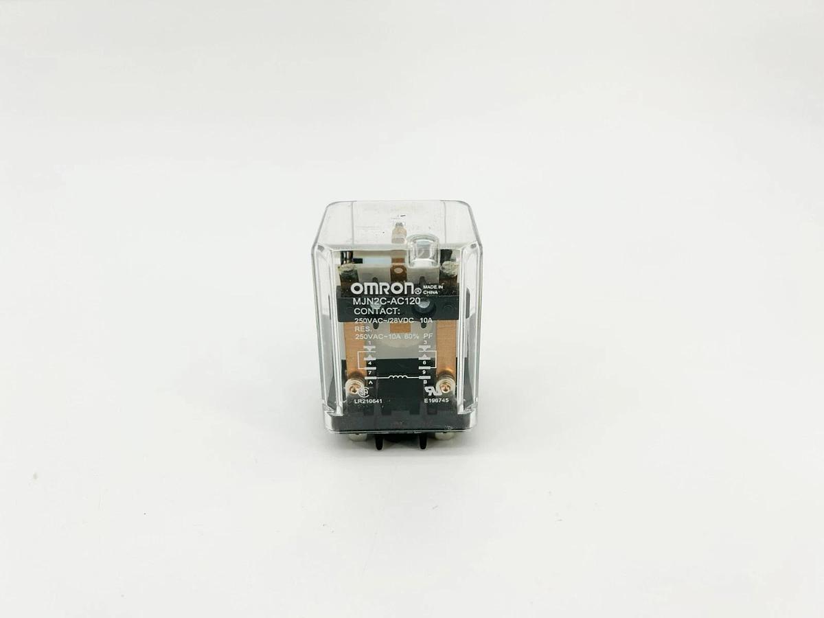 New Omron MJN2C-AC120 Relay, 10 A, 120VAC, 8 Pins/Terminals, DPDT, 5ZH67