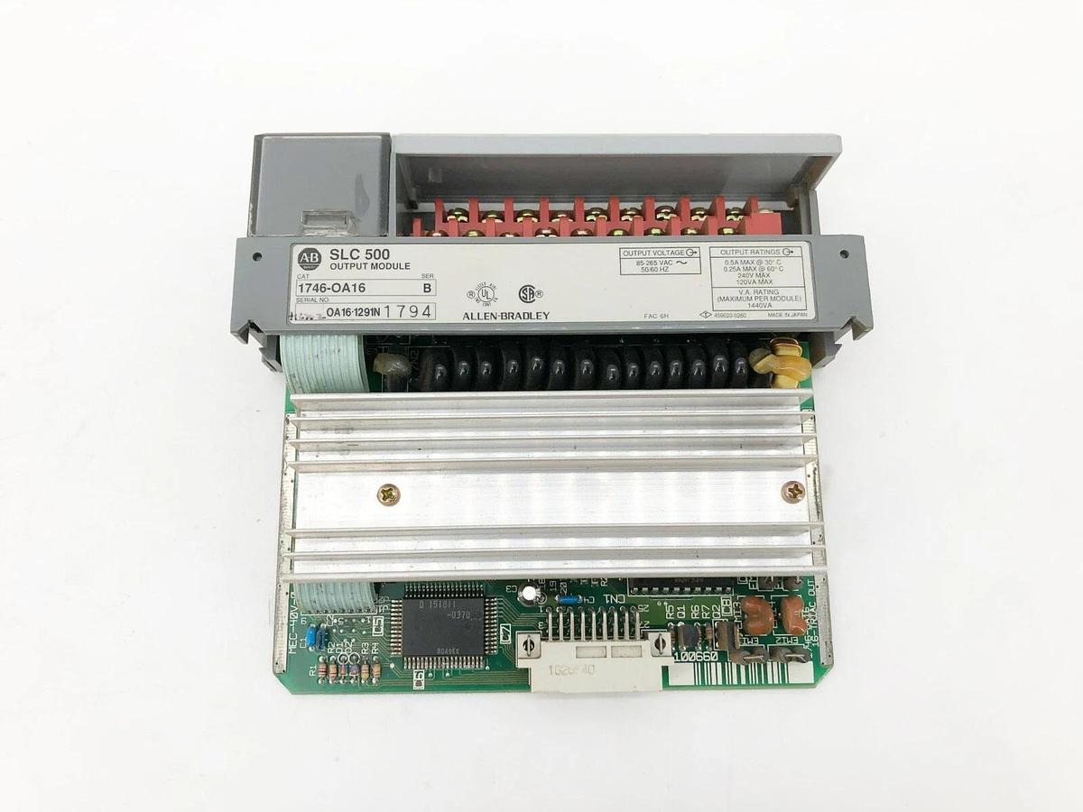 Used Allen Bradley 1746-OA16 Ser. B SLC500 Output Module 85-265VAC