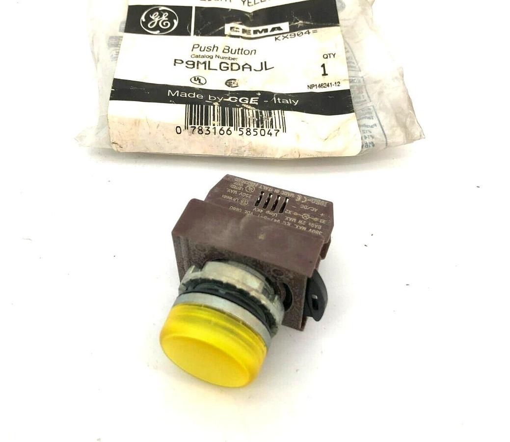 New GE General Electric P9MLGDAJL Pilot Light, Yellow Lens P9PDNV0