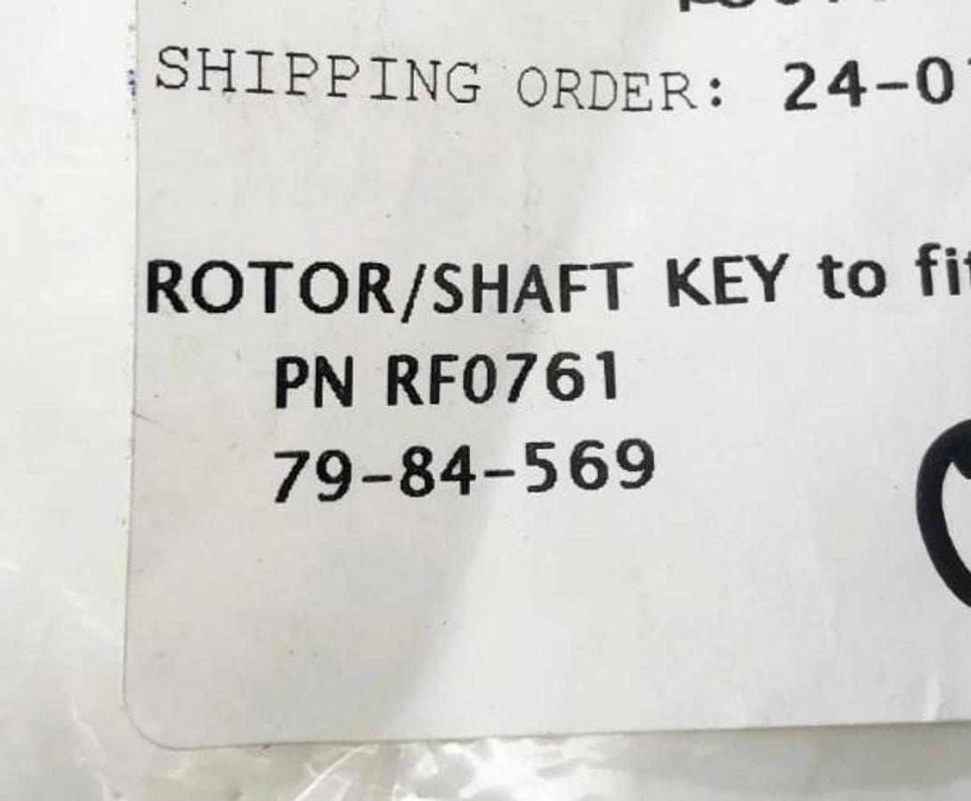 Lot of 2 New RF0761 Rotor/Shaft Keys for Moyno - No Box