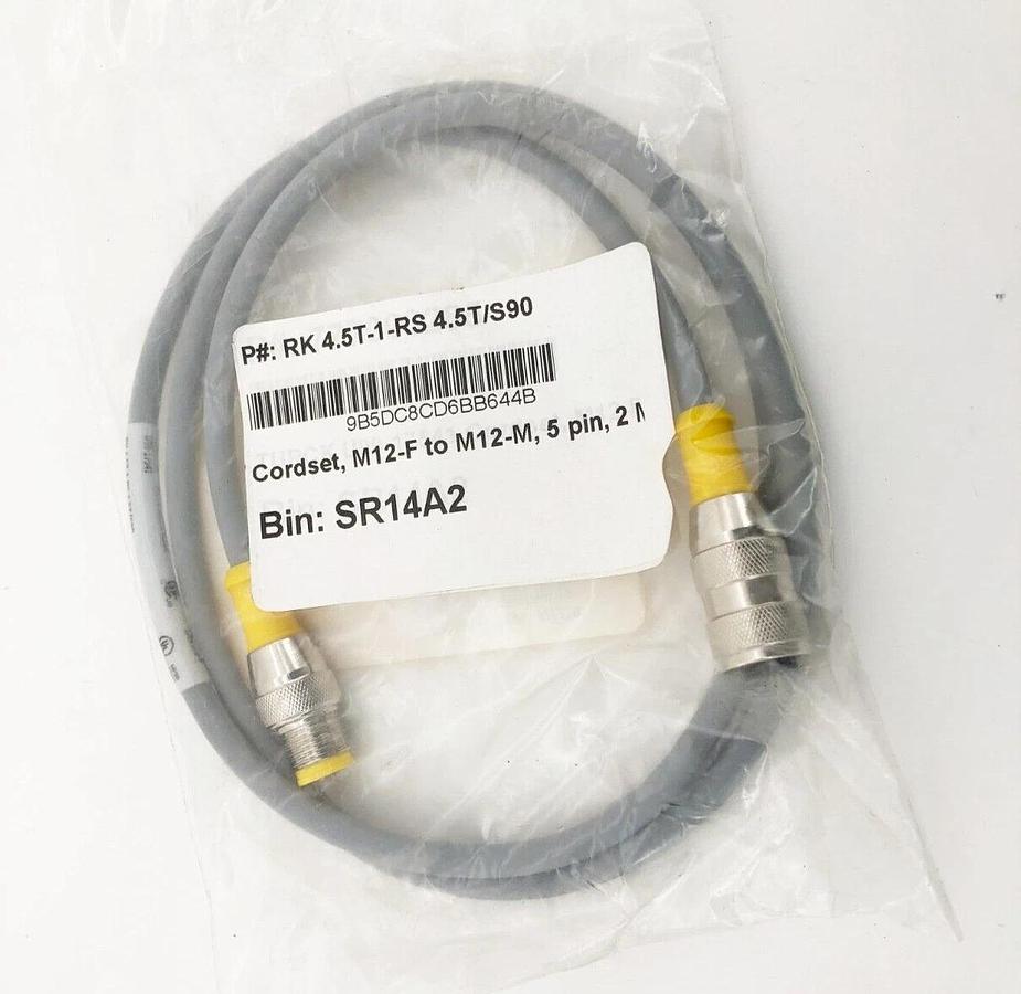 New Turck RK 4.5T-1-RS 4.5T/S90 Eurofast Cordset 250V 4A U99-17541