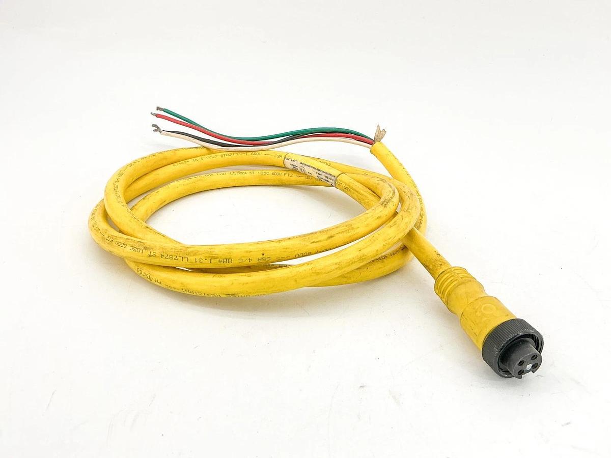 Used Allen Bradley 889N-F4AFC-6F QD Cordset 4Pin Mini Straight 6' Ser.B