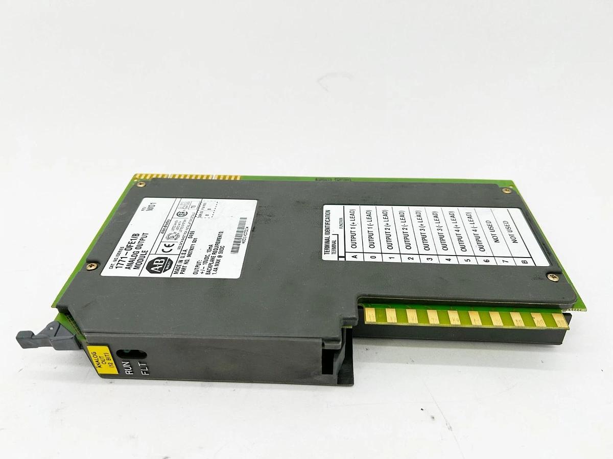 Used Allen Bradley 1771-OFE1/B Analog Output Module PLC-5 4 Point 12 Bit