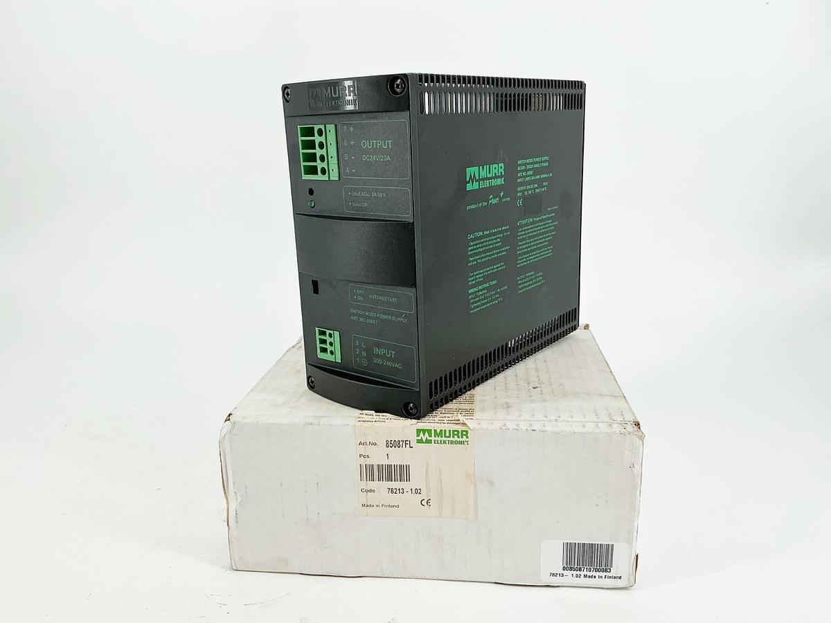New Murr Elektronic 85087FL Power Module 230/24V 50/60Hz 1PH 4.2A 78213-1.02