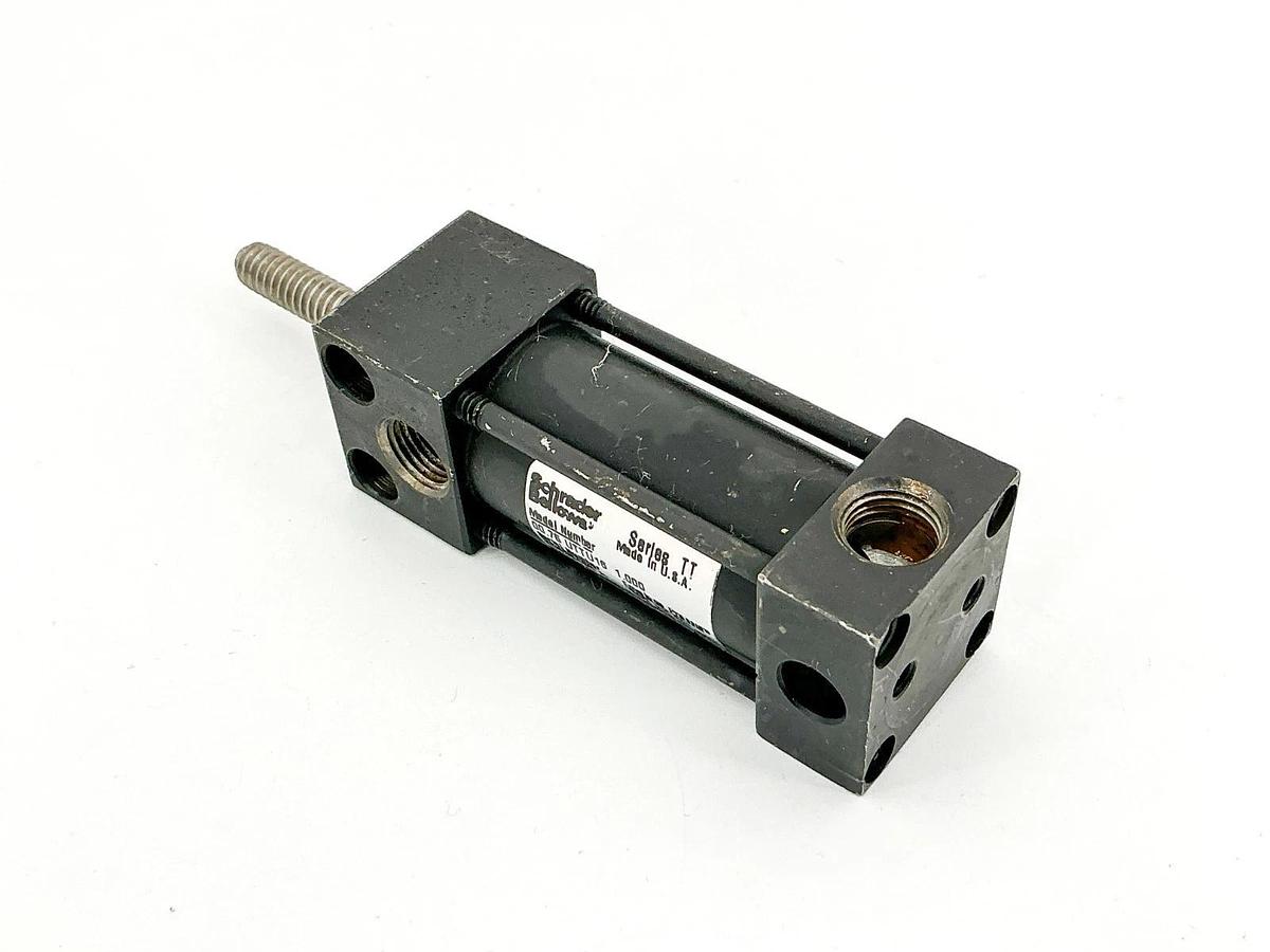 Used Schrader Bellows 00.75UTTU16 1.00 Pneumatic Cylinder .75" Bore 1" Stroke 200PSI