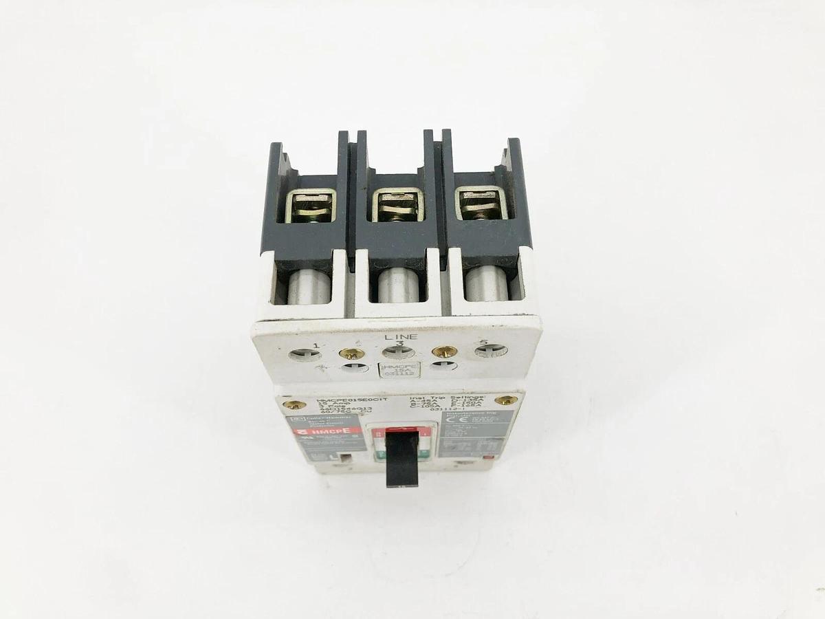 Used Cutler Hammer HMCPE015E0CIT Motor Circuit Protector Breaker 3P 480V 15A