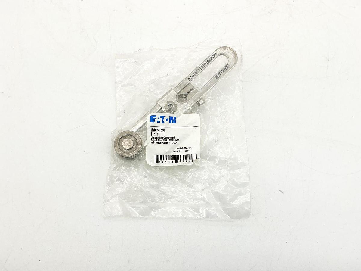 New Eaton E50KL538 Adjustable Limit Switch Lever Stainless Steel 1-3-3/4"