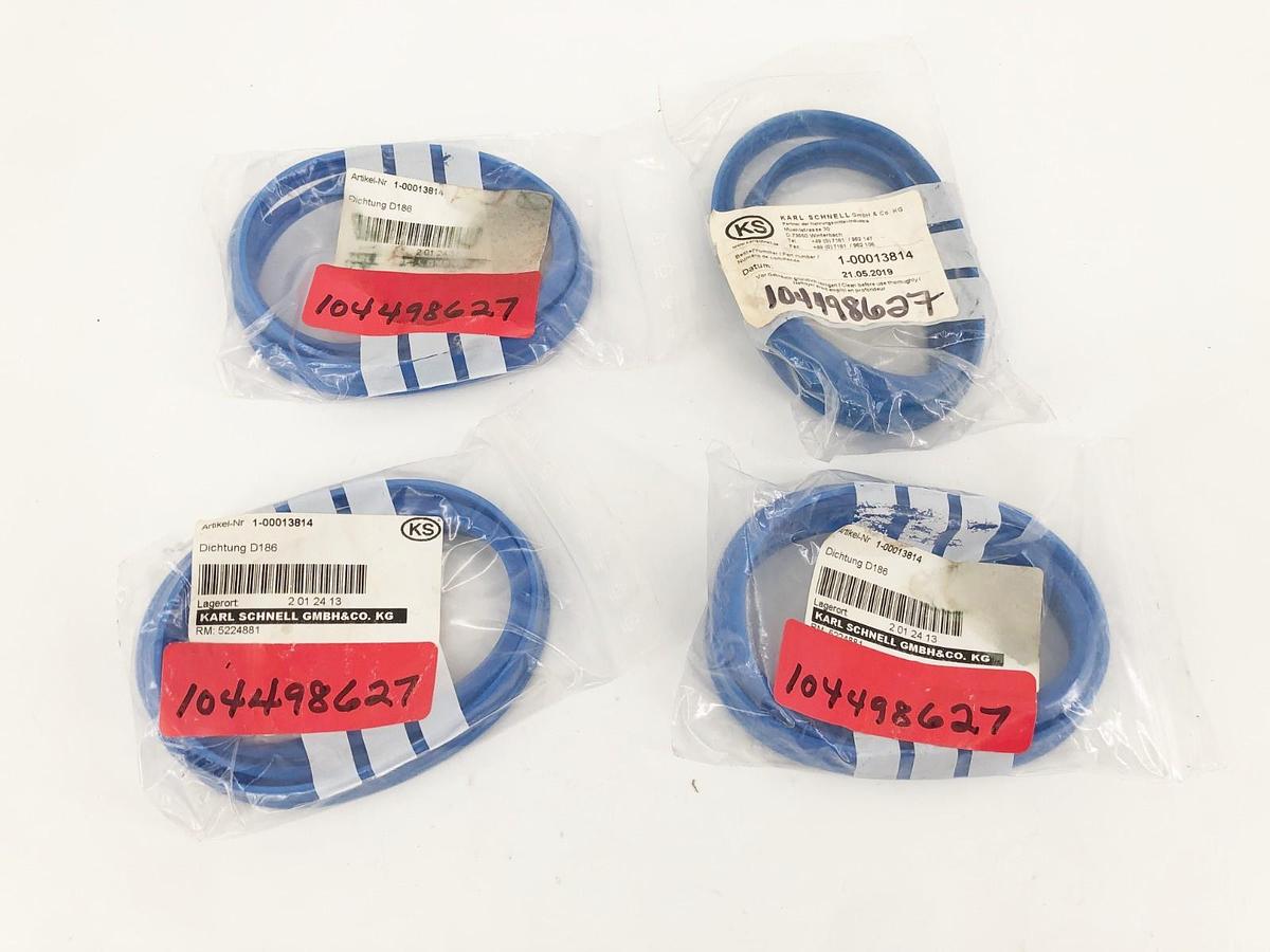 Lot of 4 New Karl Schnell 1-00013814 Seals D186