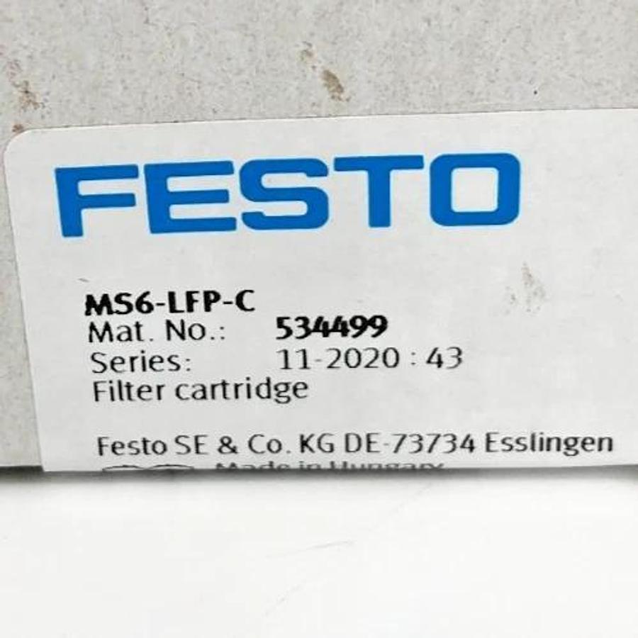 Lot of 3 New Festo MS6-LFP-C Filter Cartridge 5 Micron Size 6 534499