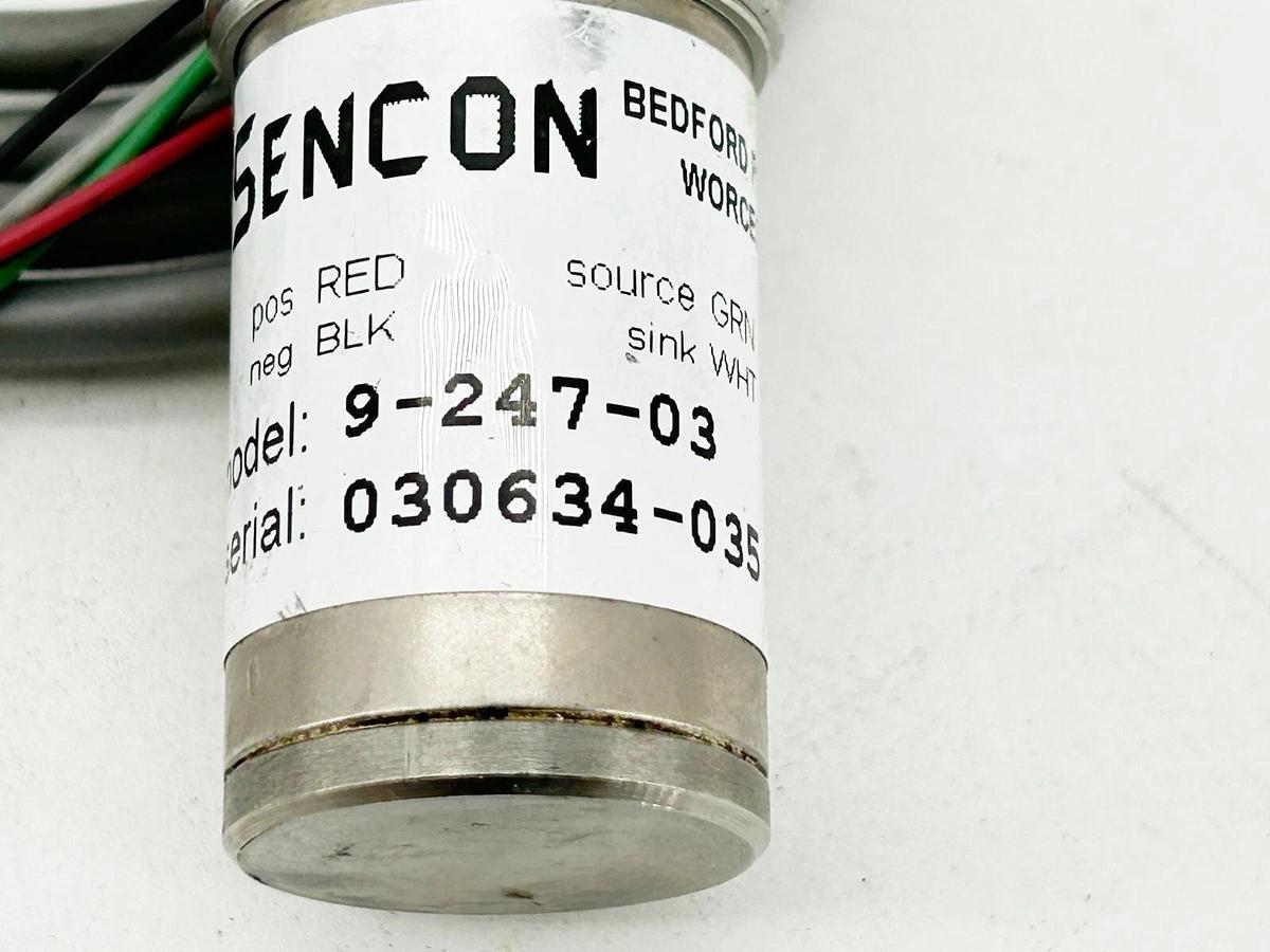 Sencon 9-247-03 Proximity Switch Short Can Sensor Non-Ferrous W/Box