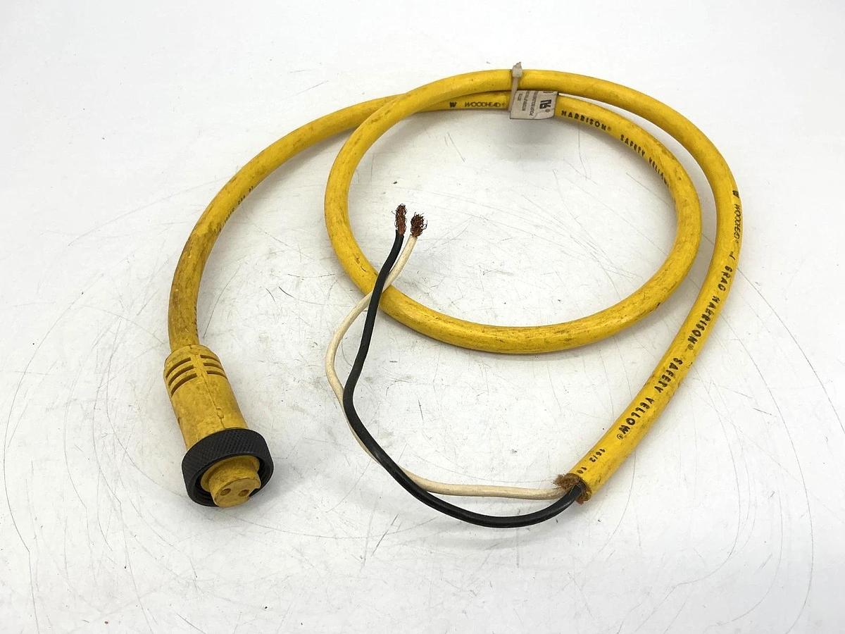 Used Lot of 3 Brad Connectivity 40711 Connector Cable 2P Female 2Wire 13A 600V