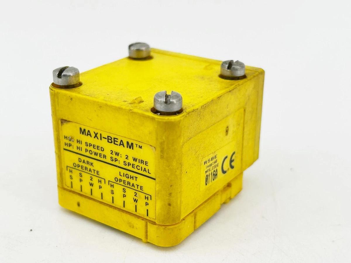 Used Banner Engineering RSBE Maxi-Beam Photoelectric Sensor 90M Range