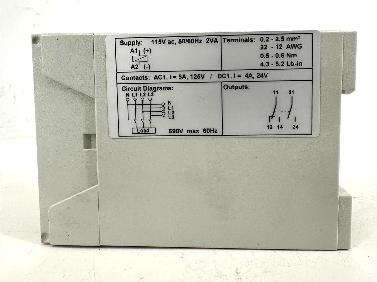 New Allen Bradley 813S-E2CD60 Ser A Phase Monitor 250-690V 60HZ 115VCP 3 Phase