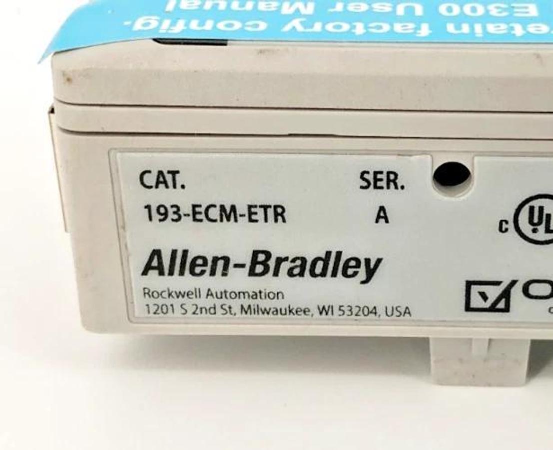 New Allen Bradley 193-ECM-ETR Ser. A EtherNet/IP Communication Module - No Box