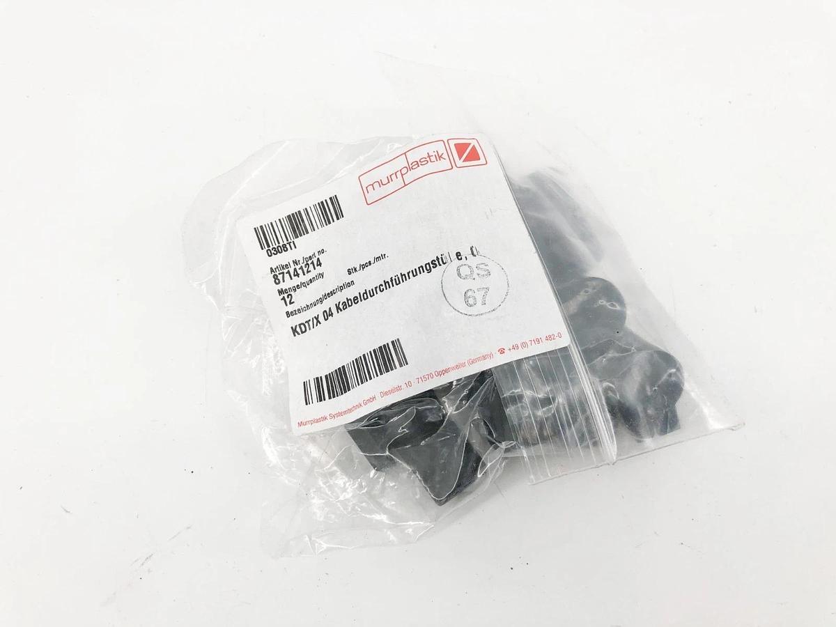 Bag of 12 New Murrplastik 87141214 Cable Entry Grommets KDT/X 04 for 4-5mm Diam.