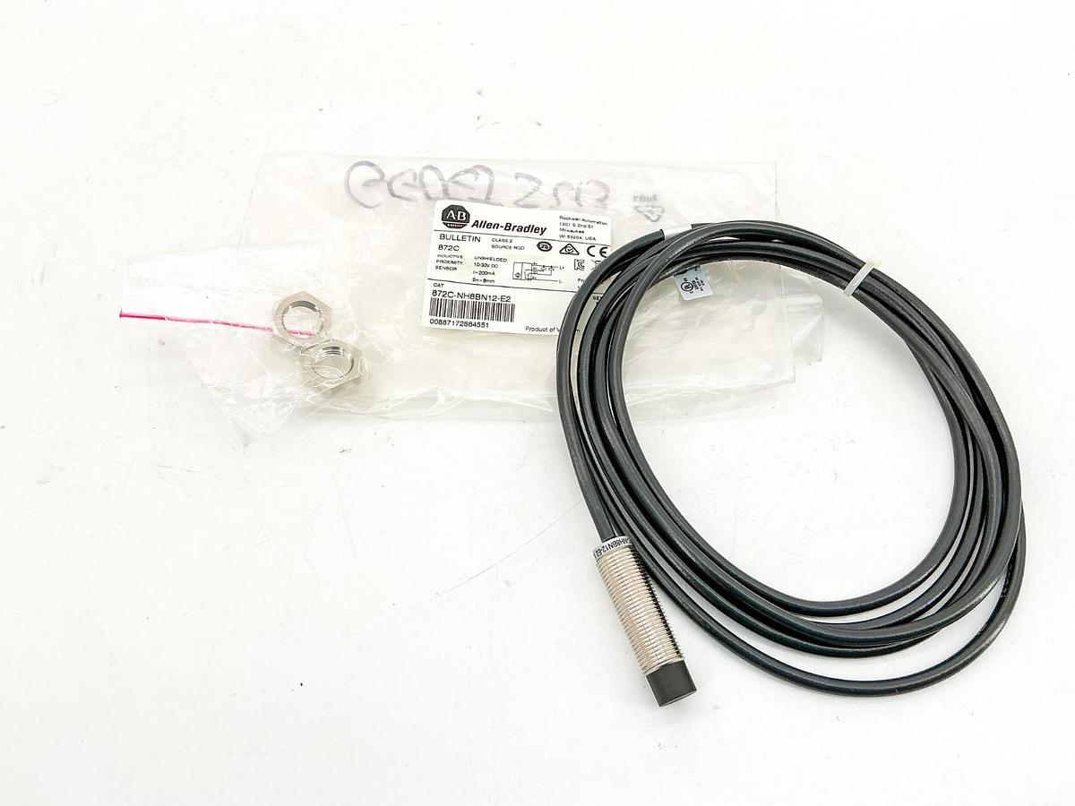 New Allen Bradley 872C-NH8BN12-E2 Inductive Proximity Sensor 30VDC 200mA Ser.E