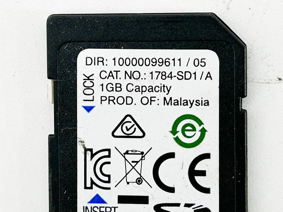 Used Allen Bradley 1784-SD1 Secure Digital Memory Card 1GB Memory Ser.A
