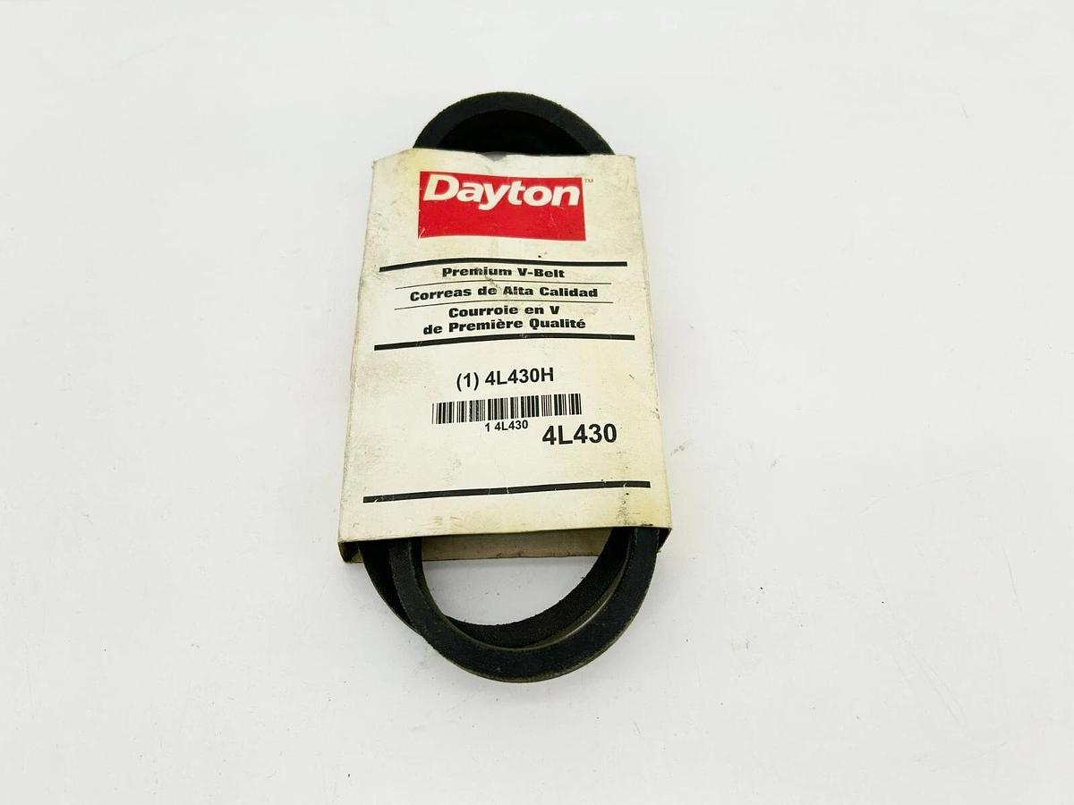 Lot of 4 New Dayton 4L430H Premium V-Belts