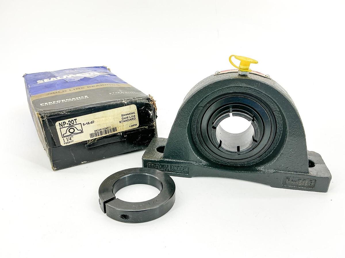 New Emerson Seal Master NP-20T Pillow Block Bearing 1-1/4" 5-15-07