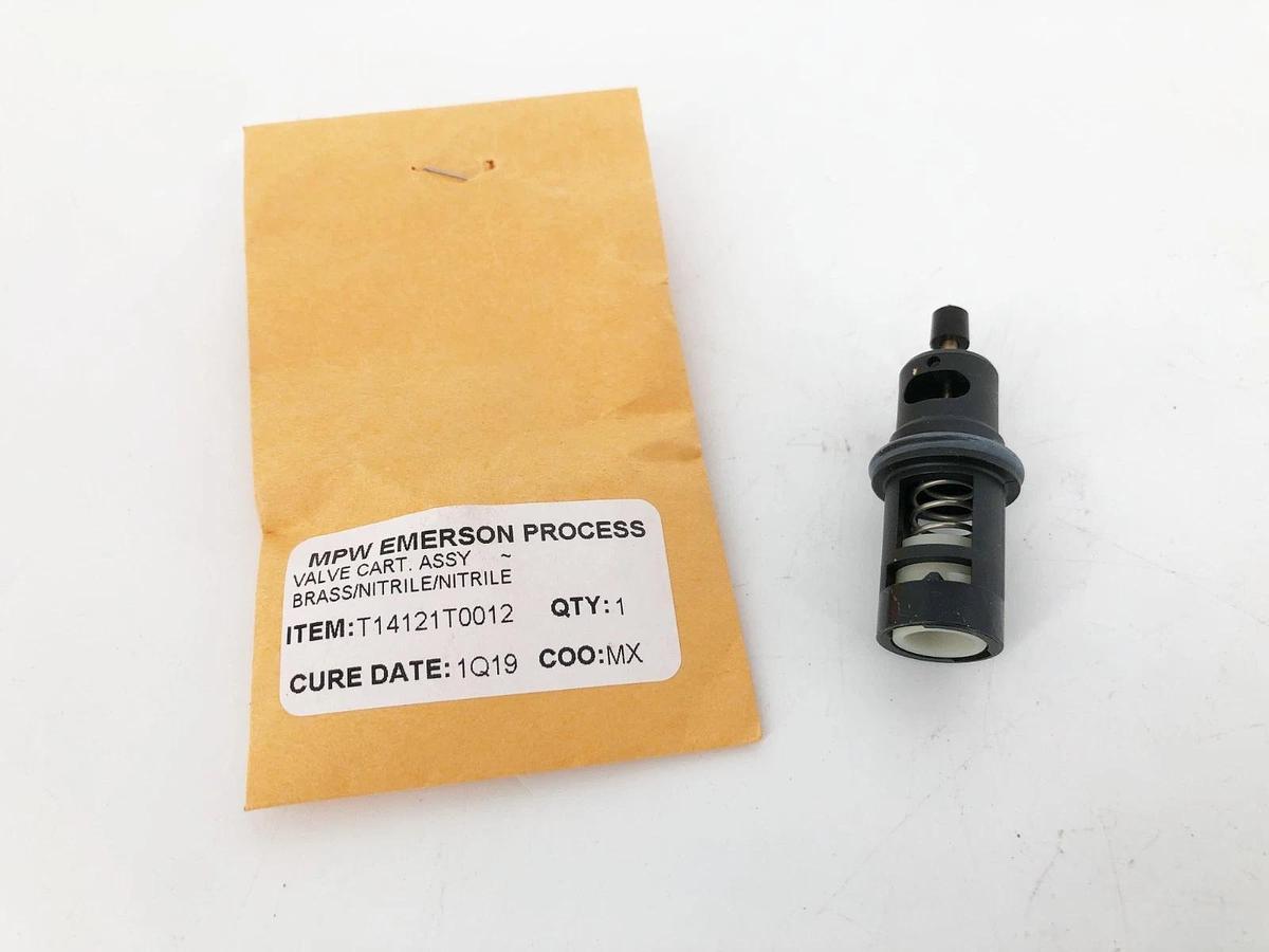 New Fisher Emerson T14121T0012 Valve Cartridge Assembly Brass Nitrile